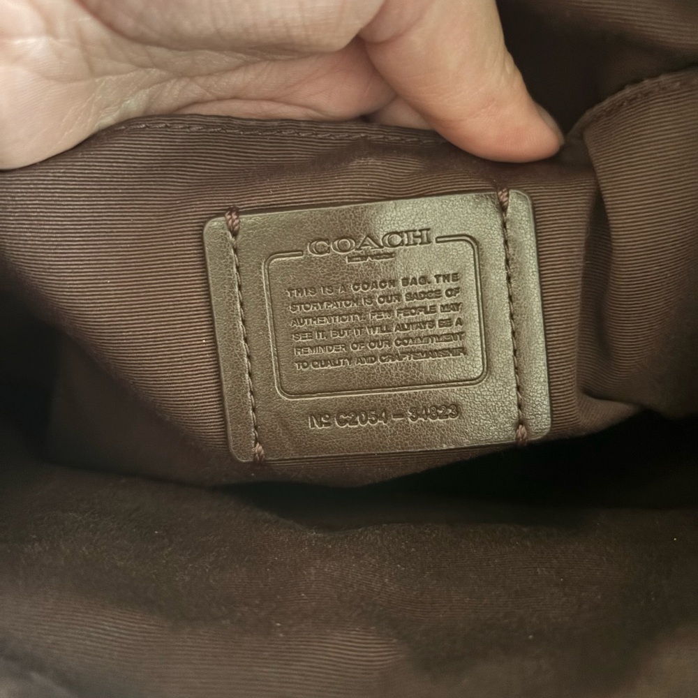 Coach Tan Leather Crossbody Bag - Picture 3 of 5